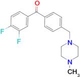 3,4-difluoro-4'-(4-methylpiperazinomethyl) benzophenone
