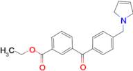 3-carboethoxy-4'-(3-pyrrolinomethyl) benzophenone