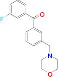 3-fluoro-3'-morpholinomethyl benzophenone