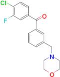 4-chloro-3-fluoro-3'-morpholinomethyl benzophenone