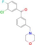 3-chloro-4-fluoro-3'-morpholinomethyl benzophenone