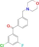 3-chloro-5-fluoro-3'-morpholinomethyl benzophenone