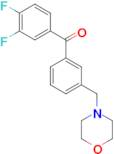 3,4-difluoro-3'-morpholinomethyl benzophenone