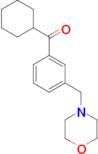 cyclohexyl 3-(morpholinomethyl)phenyl ketone