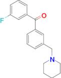 3-fluoro-3'-piperidinomethyl benzophenone