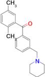 2,5-dimethyl-3'-piperidinomethyl benzophenone