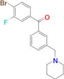 4-bromo-3-fluoro-3'-piperidinomethyl benzophenone