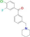 4-chloro-3-fluoro-3'-piperidinomethyl benzophenone