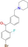 4-bromo-2-fluoro-3'-piperidinomethyl benzophenone