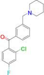 2-chloro-4-fluoro-3'-piperidinomethyl benzophenone