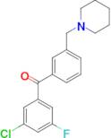 3-chloro-5-fluoro-3'-piperidinomethyl benzophenone