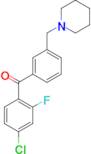 4-chloro-2-fluoro-3'-piperidinomethyl benzophenone