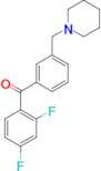 2,4-difluoro-3'-piperidinomethyl benzophenone