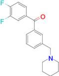 3,4-difluoro-3'-piperidinomethyl benzophenone