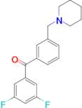 3,5-difluoro-3'-piperidinomethyl benzophenone