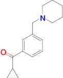 cyclopropyl 3-(piperidinomethyl)phenyl ketone