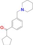 cyclopentyl 3-(piperidinomethyl)phenyl ketone