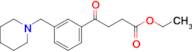 ethyl 4-oxo-4-[3-(piperidinomethyl)phenyl]butyrate