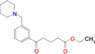 ethyl 5-oxo-5-[3-(piperidinomethyl)phenyl]valerate