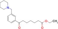 ethyl 7-oxo-7-[3-(piperidinomethyl)phenyl]heptanoate