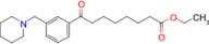 ethyl 8-oxo-8-[3-(piperidinomethyl)phenyl]octanoate