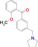 2-methoxy-3'-pyrrolidinomethyl benzophenone