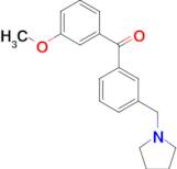 3-methoxy-3'-pyrrolidinomethyl benzophenone