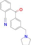 2-cyano-3'-pyrrolidinomethyl benzophenone