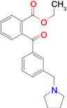 2-carboethoxy-3'-pyrrolidinomethyl benzophenone