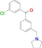 3-chloro-3'-pyrrolidinomethyl benzophenone