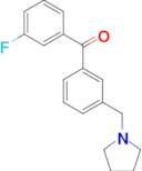 3-fluoro-3'-pyrrolidinomethyl benzophenone