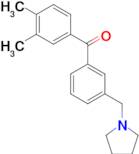 3,4-dimethyl-3'-pyrrolidinomethyl benzophenone