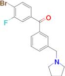 4-bromo-3-fluoro-3'-pyrrolidinomethyl benzophenone