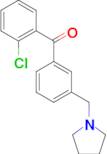 2-chloro-3'-pyrrolidinomethyl benzophenone