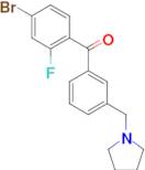 4-bromo-2-fluoro-3'-pyrrolidinomethyl benzophenone