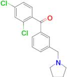 2,4-dichloro-3'-pyrrolidinomethyl benzophenone