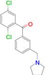 2,5-dichloro-3'-pyrrolidinomethyl benzophenone