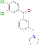 3,4-dichloro-3'-pyrrolidinomethyl benzophenone