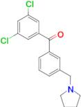 3,5-dichloro-3'-pyrrolidinomethyl benzophenone