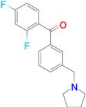 2,4-difluoro-3'-pyrrolidinomethyl benzophenone