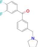 3,4-difluoro-3'-pyrrolidinomethyl benzophenone