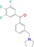 3'-pyrrolidinomethyl-3,4,5-trifluorobenzophenone