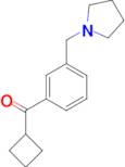 cyclobutyl 3-(pyrrolidinomethyl)phenyl ketone