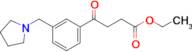 ethyl 4-oxo-4-[3-(pyrrolidinomethyl)phenyl]butyrate