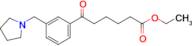 ethyl 6-oxo-6-[3-(pyrrolidinomethyl)phenyl]hexanoate