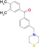 3,4-dimethyl-3'-thiomorpholinomethyl benzophenone