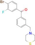 4-bromo-3-fluoro-3'-thiomorpholinomethyl benzophenone