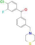 4-chloro-3-fluoro-3'-thiomorpholinomethyl benzophenone