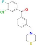 3-chloro-4-fluoro-3'-thiomorpholinomethyl benzophenone