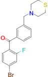 4-bromo-2-fluoro-3'-thiomorpholinomethyl benzophenone